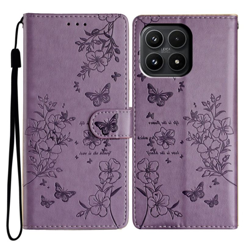 Folio-hoesje Xiaomi 17 Bloemenprint
