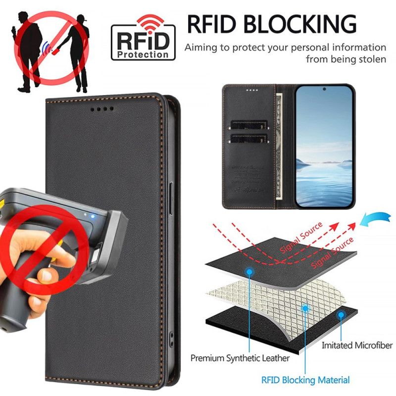 Folio-hoesje Xiaomi 17 Magnetische Sluiting En Rfid-bescherming