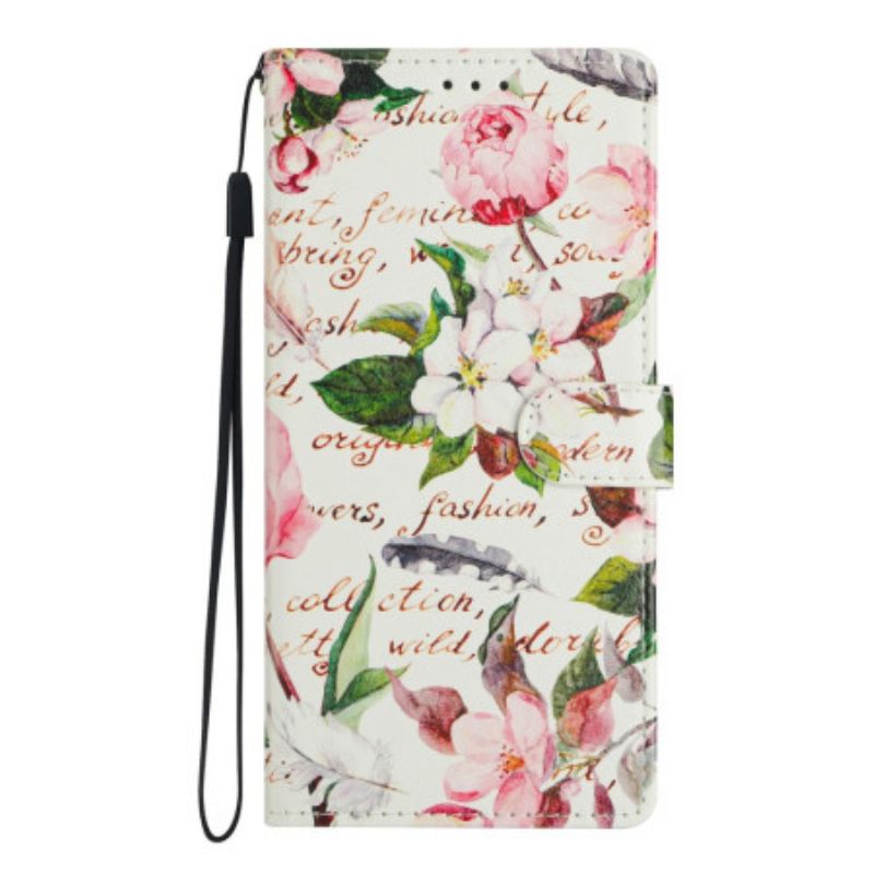 Folio-hoesje Xiaomi 17 Telefoonhoesje Bloemenpoëzie