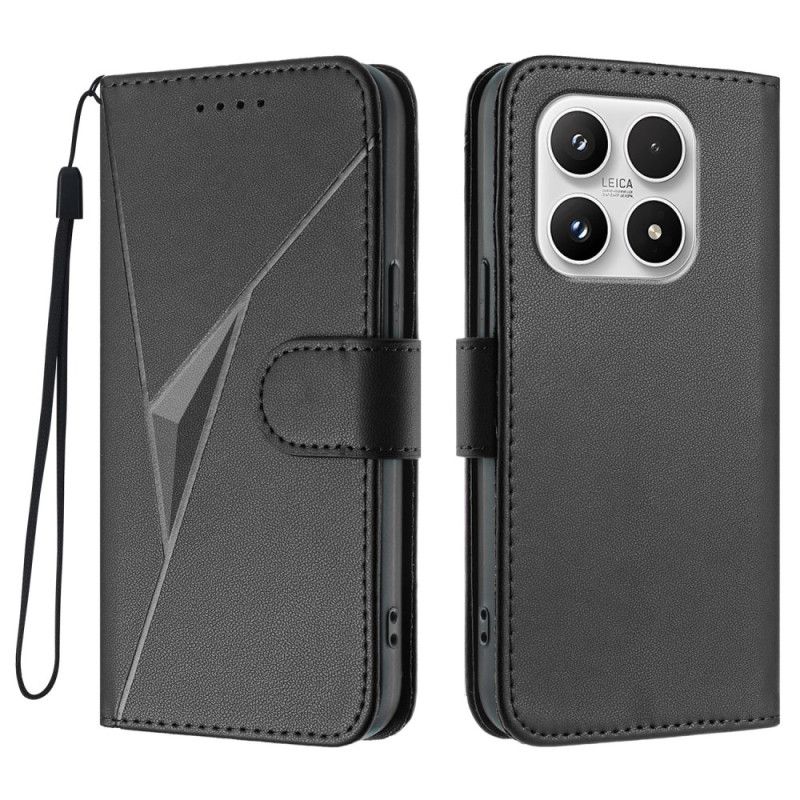 Folio-hoesje Xiaomi 17 Telefoonhoesje Driehoekspatroon