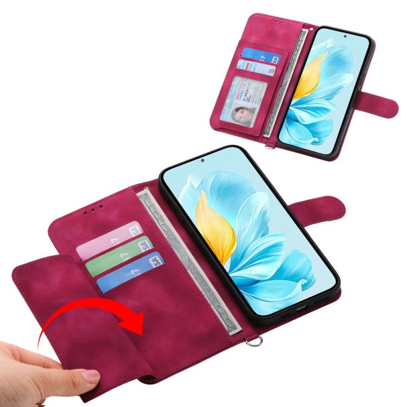 Folio-hoesje Xiaomi 17 Telefoonhoesje Kanten Suède-effect