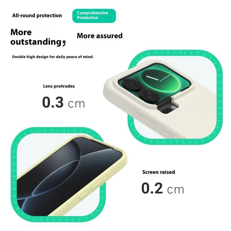 Hoesje Voor Xiaomi 17 Vloeibare Siliconen