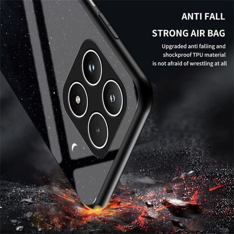 Hoesje Xiaomi 17 Gehard Glas Met Sterrenhemelmotief