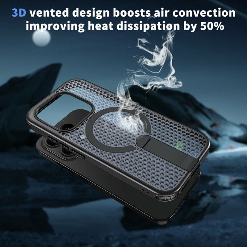 Hoesje Xiaomi 17 Magnetische Rasterstructuur Met Standaard Bescherming Hoesje