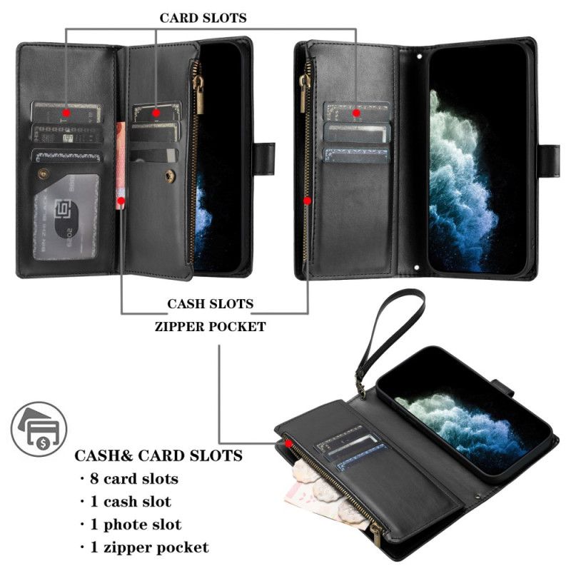 Leren Hoesje Voor Xiaomi 17 Portemonnee Met Riem