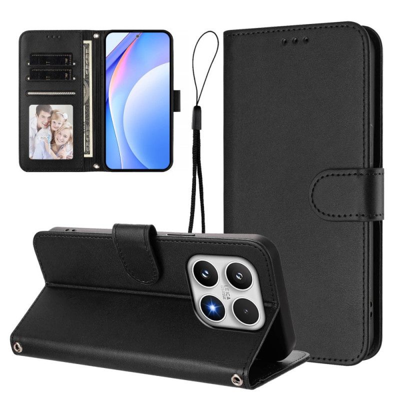 Leren Hoesje Voor Xiaomi 17 Rfid-bescherming Met Leerlook