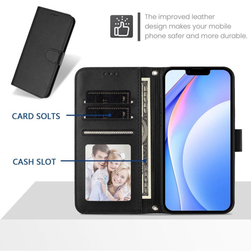 Leren Hoesje Voor Xiaomi 17 Rfid-bescherming Met Leerlook