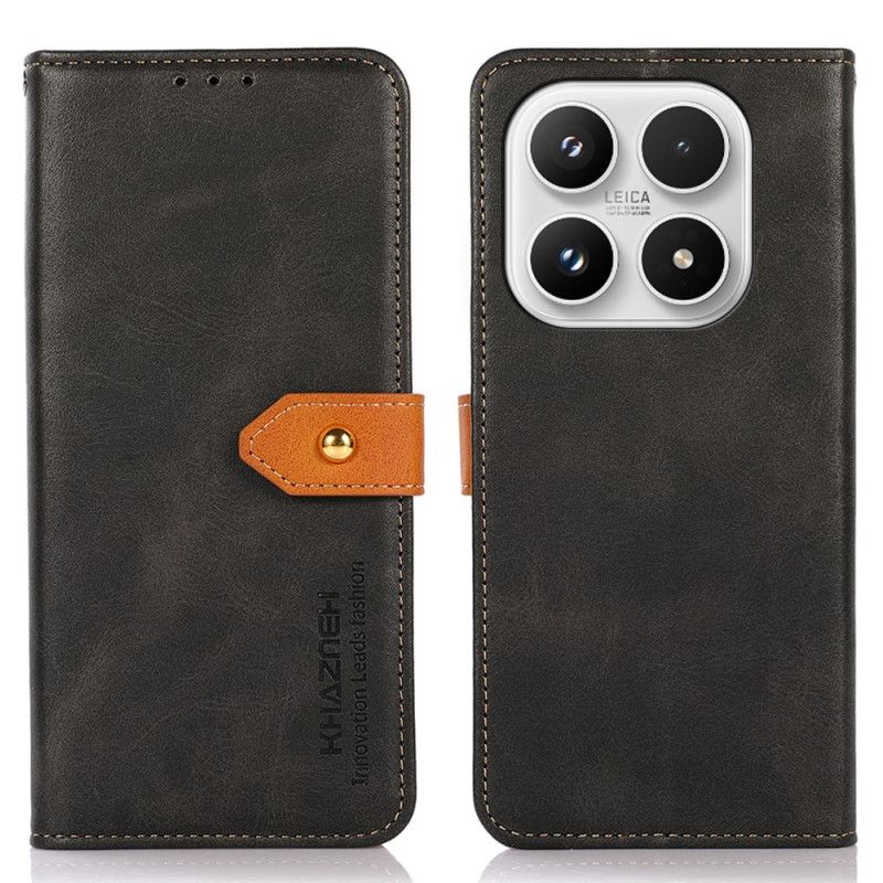 Leren Hoesje Xiaomi 17 Khazneh Gouden Sluiting Bescherming Hoesje