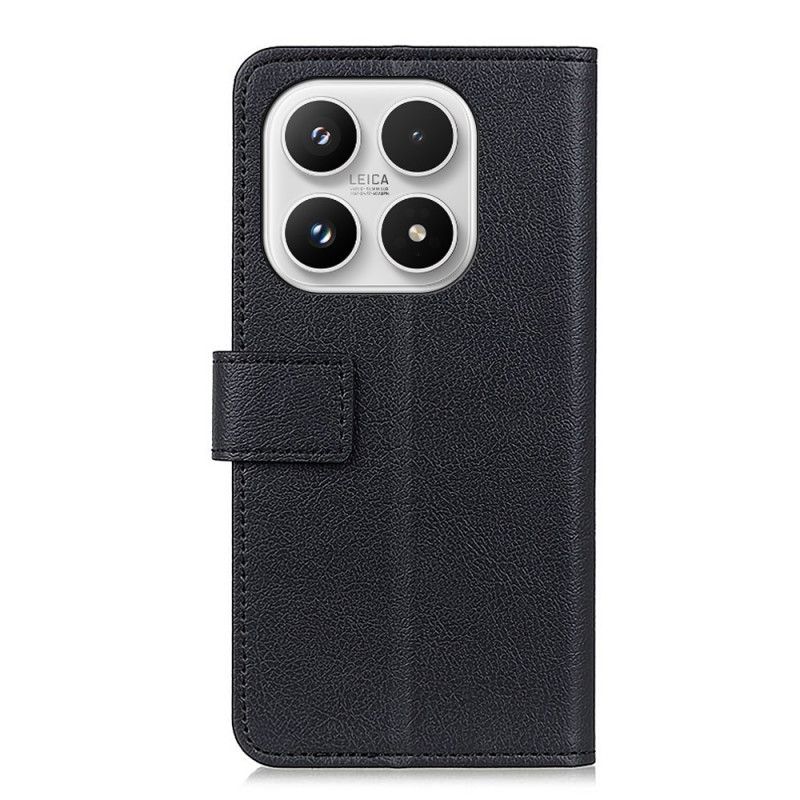 Leren Hoesje Xiaomi 17 Klassiek Zwart Bescherming Hoesje