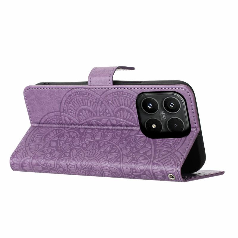 Leren Hoesje Xiaomi 17 Mandala-gravure Bescherming Hoesje