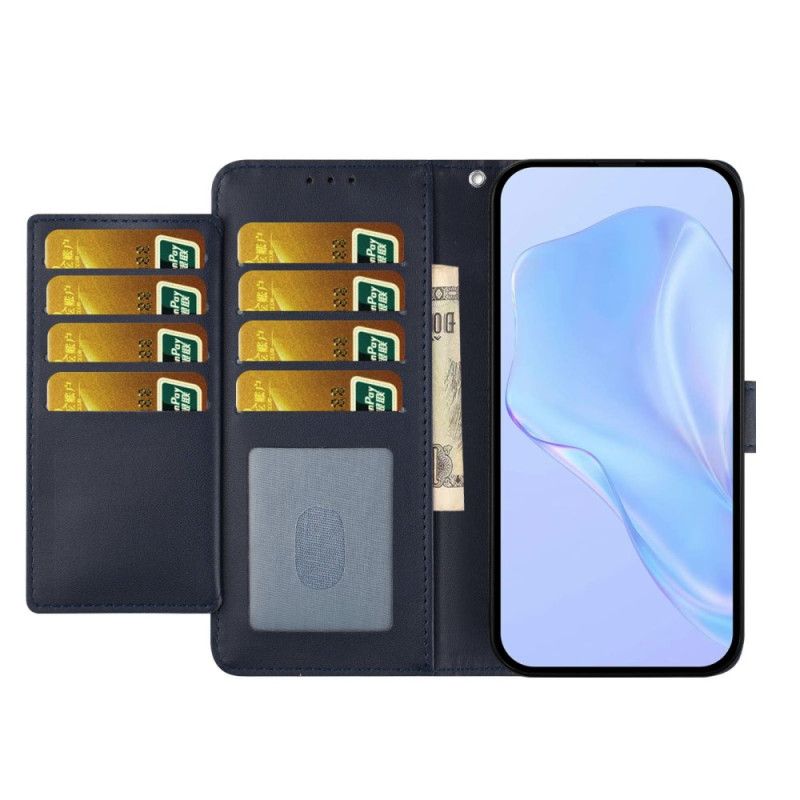 Leren Hoesje Xiaomi 17 Strakke Lijnstijl