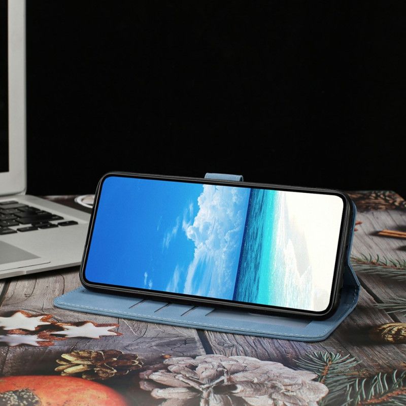 Leren Hoesje Xiaomi 17 Vlindervlucht Suède-effect Bescherming Hoesje