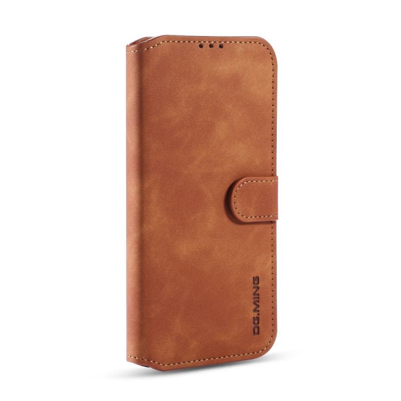 Bescherming Hoesje Huawei P40 Lite Grijs Zwart Retro Dg.Ming