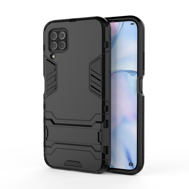 Case Hoesje Huawei P40 Lite Rood Zwart Telefoonhoesje Ultrabestendige Tong