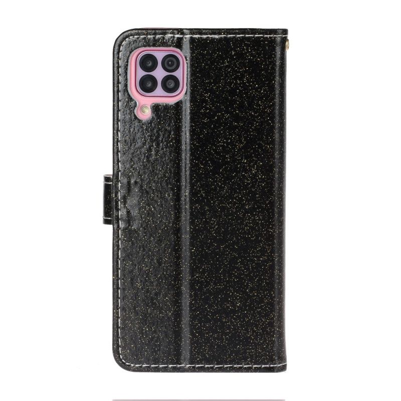 Cover Folio-hoesje Huawei P40 Lite Rose Goud Telefoonhoesje Pailletten