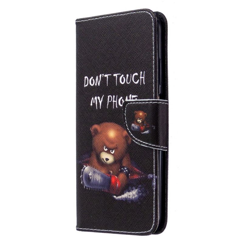 Cover Folio-hoesje Huawei P40 Lite Telefoonhoesje Gevaarlijke Beer