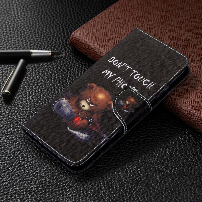 Cover Folio-hoesje Huawei P40 Lite Telefoonhoesje Gevaarlijke Beer