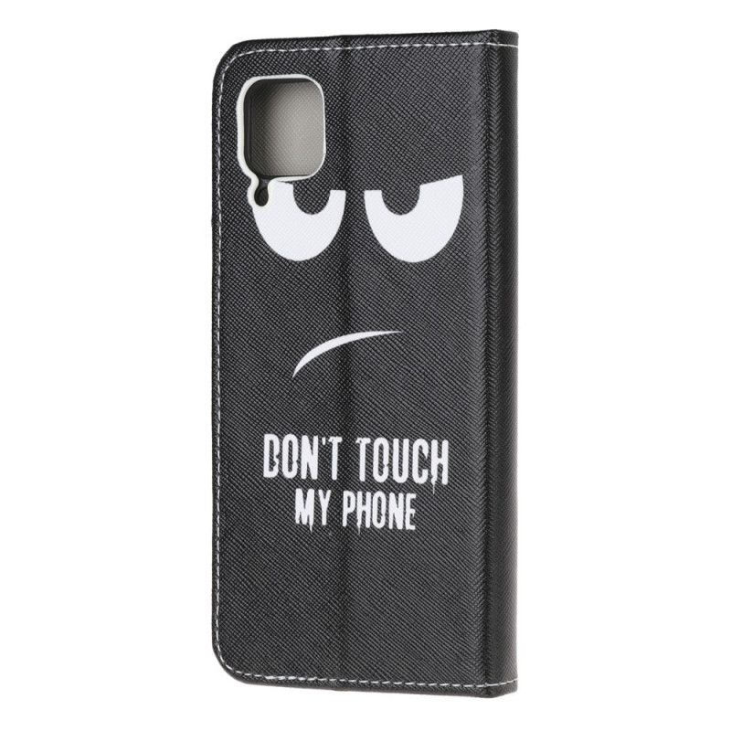 Cover Folio-hoesje Huawei P40 Lite Telefoonhoesje Raak Mijn Telefoon Niet Aan