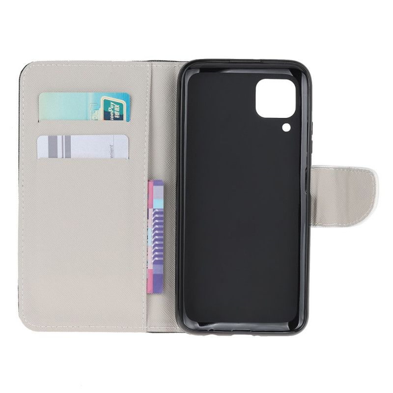 Cover Folio-hoesje Huawei P40 Lite Telefoonhoesje Raak Mijn Telefoon Niet Aan