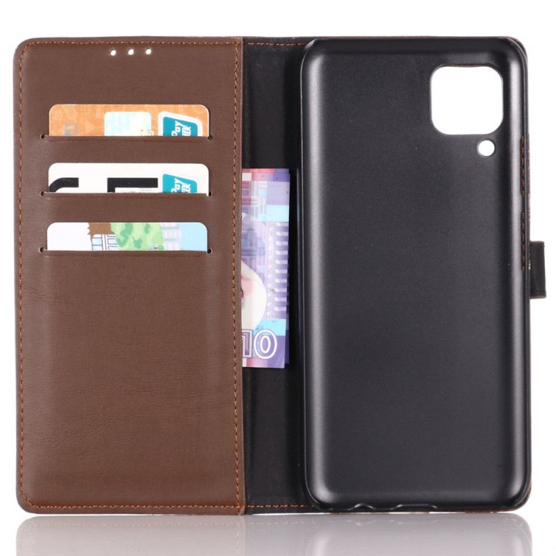 Cover Folio-hoesje Huawei P40 Lite Zwart Telefoonhoesje Retro Kunstleer