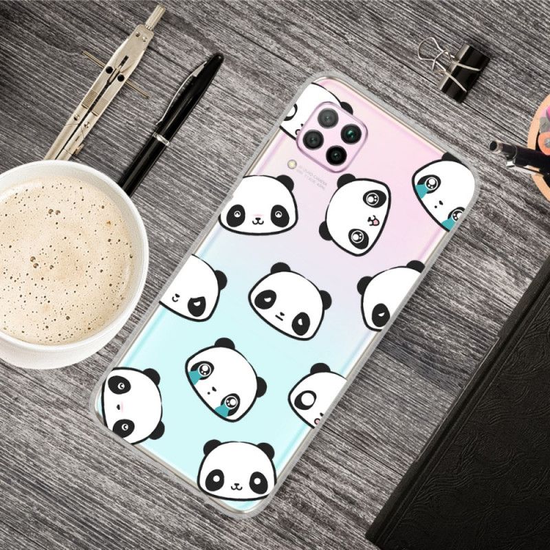 Cover Hoesje Huawei P40 Lite Telefoonhoesje Sentimentele Panda'S