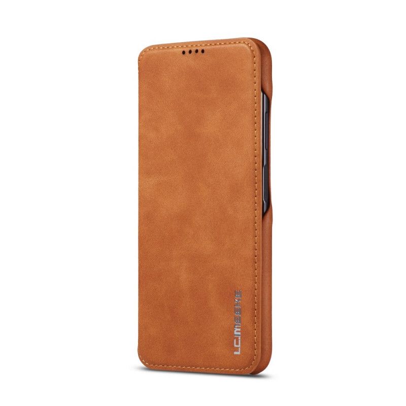 Folio-hoesje Huawei P40 Lite Donkerblauw Rood Lc.Imeeke Leereffect