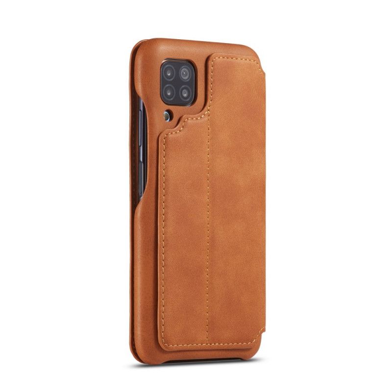 Folio-hoesje Huawei P40 Lite Donkerblauw Rood Lc.Imeeke Leereffect