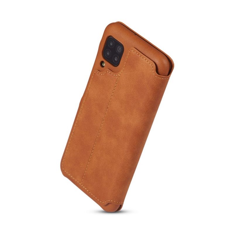 Folio-hoesje Huawei P40 Lite Donkerblauw Rood Lc.Imeeke Leereffect