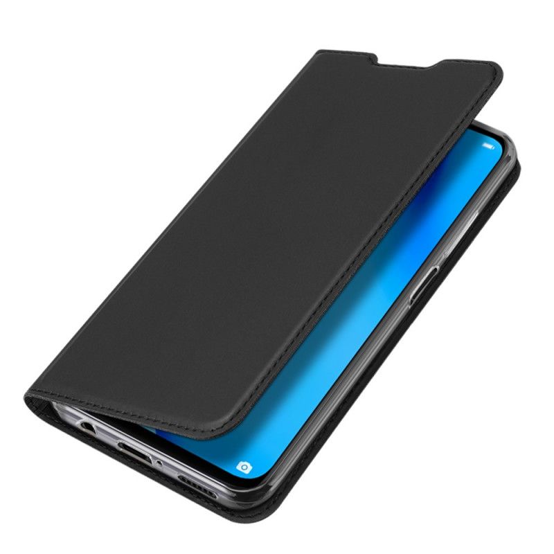 Folio-hoesje Huawei P40 Lite Donkerblauw Zwart Telefoonhoesje Pro Dux Ducis Huid