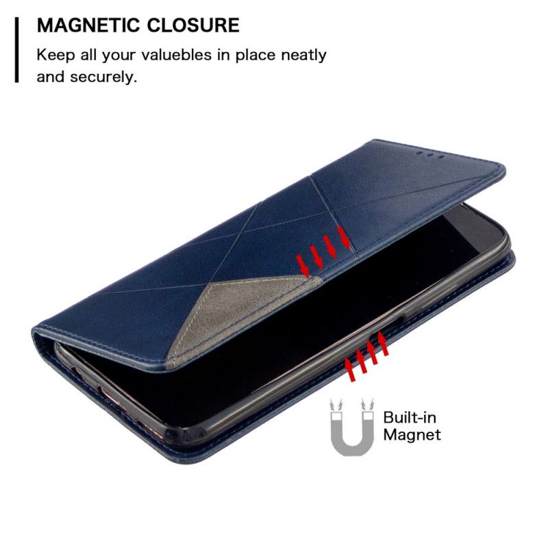 Folio-hoesje Huawei P40 Lite Grijs Zwart Kunstenaarsstijl