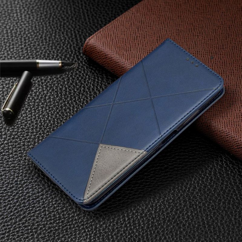 Folio-hoesje Huawei P40 Lite Grijs Zwart Kunstenaarsstijl