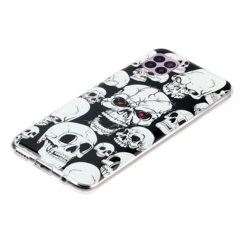 Hoesje Huawei P40 Lite Aandacht Fluorescerende Schedels