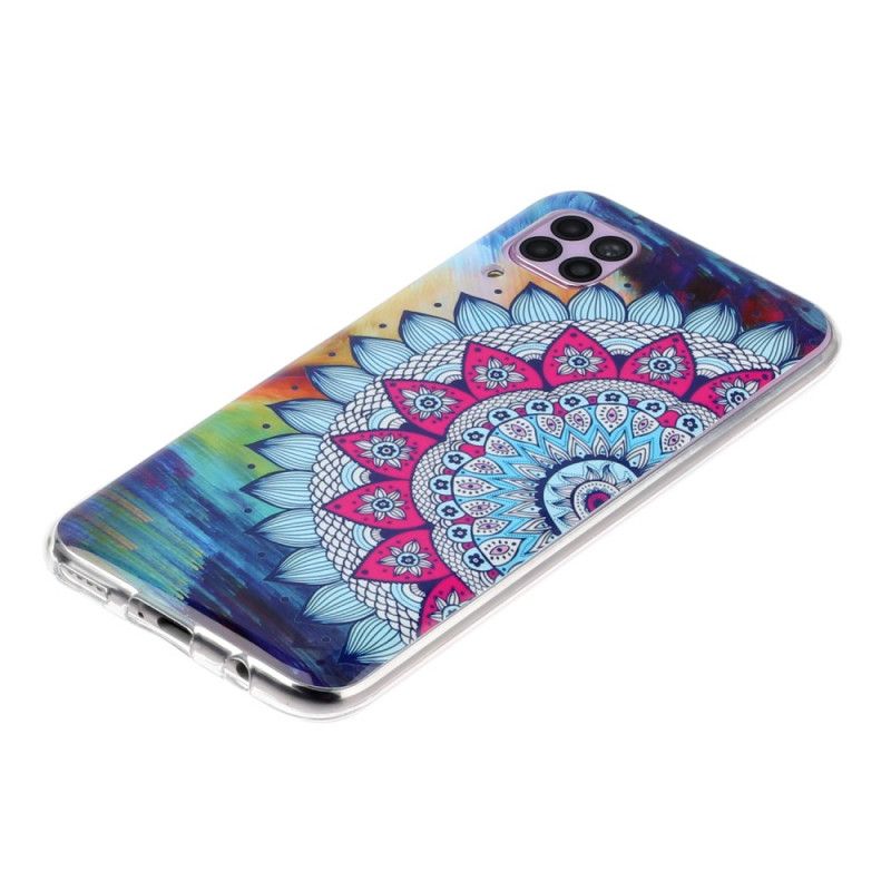 Hoesje Huawei P40 Lite Fluorescerende Mandala-Uil