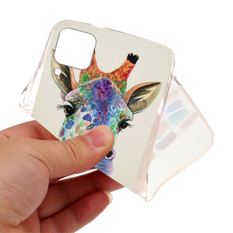 Hoesje Huawei P40 Lite Kleurrijke Giraf