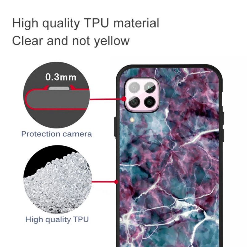 Hoesje Huawei P40 Lite Paars Marmer
