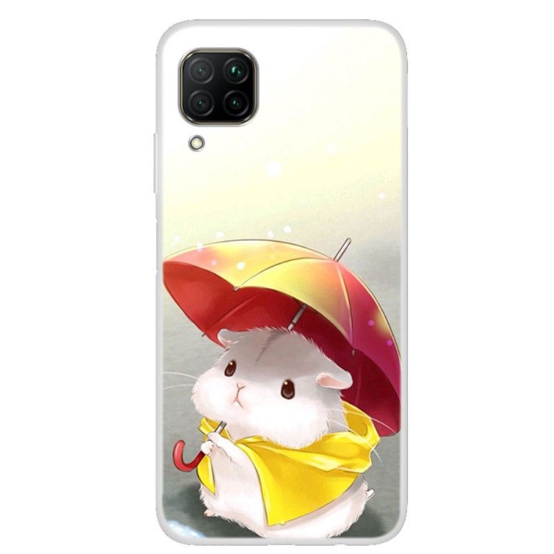 Hoesje Huawei P40 Lite Telefoonhoesje Hamster In De Regen