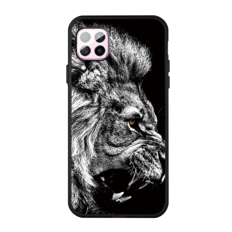 Hoesje Huawei P40 Lite Telefoonhoesje Woeste Leeuw