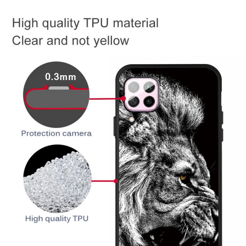 Hoesje Huawei P40 Lite Telefoonhoesje Woeste Leeuw