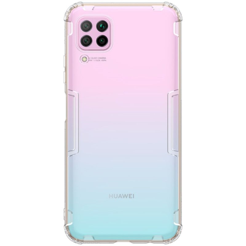 Hoesje Huawei P40 Lite Transparant Grijs Versterkt Transparant Nillkin