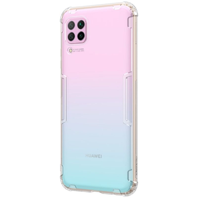 Hoesje Huawei P40 Lite Transparant Grijs Versterkt Transparant Nillkin