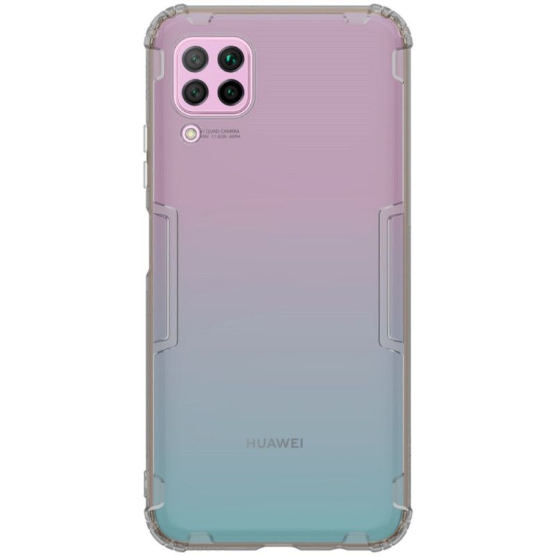 Hoesje Huawei P40 Lite Transparant Grijs Versterkt Transparant Nillkin