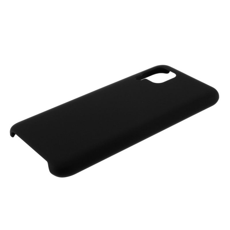 Hoesje Huawei P40 Lite Wit Zwart Rubberen Plus