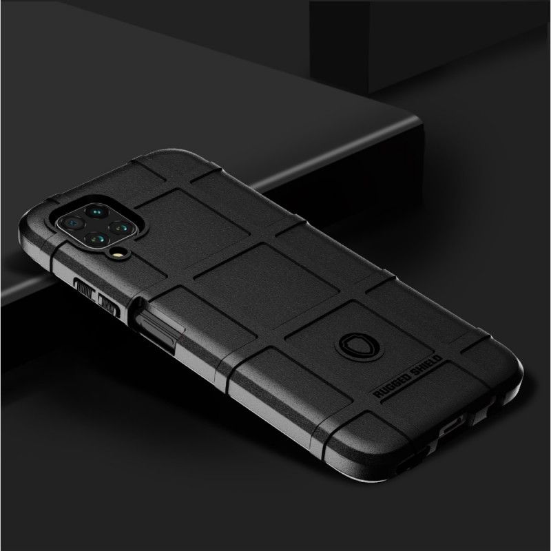 Hoesje voor Huawei P40 Lite Grijs Zwart Robuust Schild