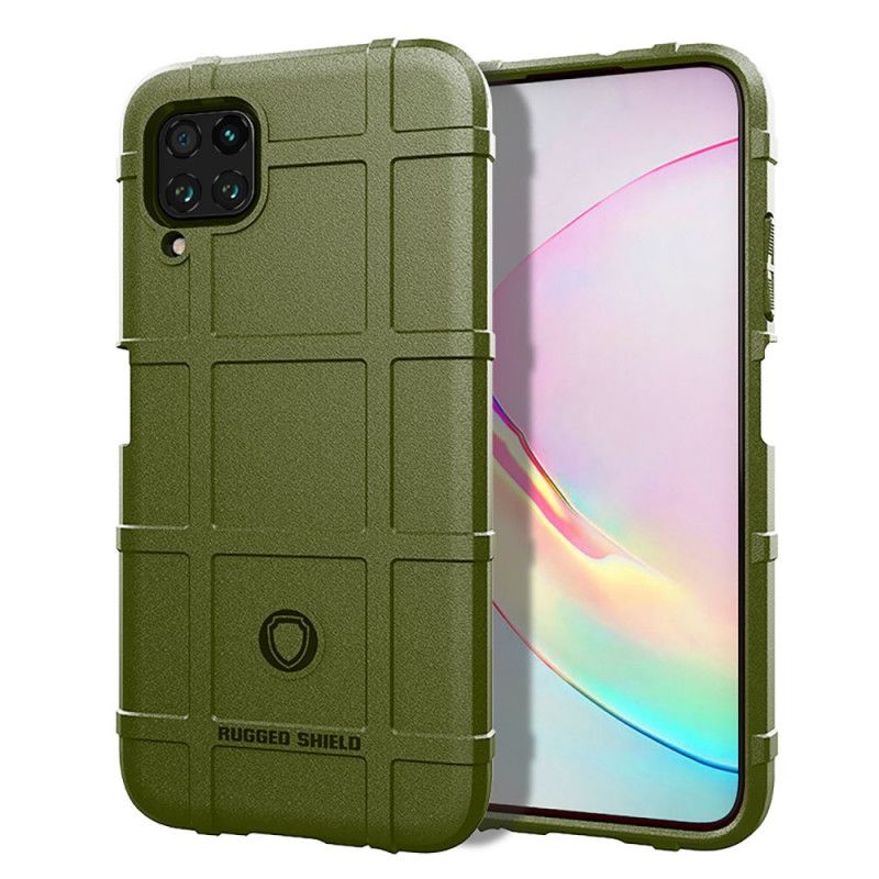 Hoesje voor Huawei P40 Lite Grijs Zwart Robuust Schild