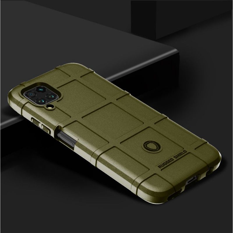 Hoesje voor Huawei P40 Lite Grijs Zwart Robuust Schild
