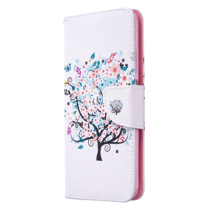 Leren Hoesje Huawei P40 Lite Bloemrijke Boom