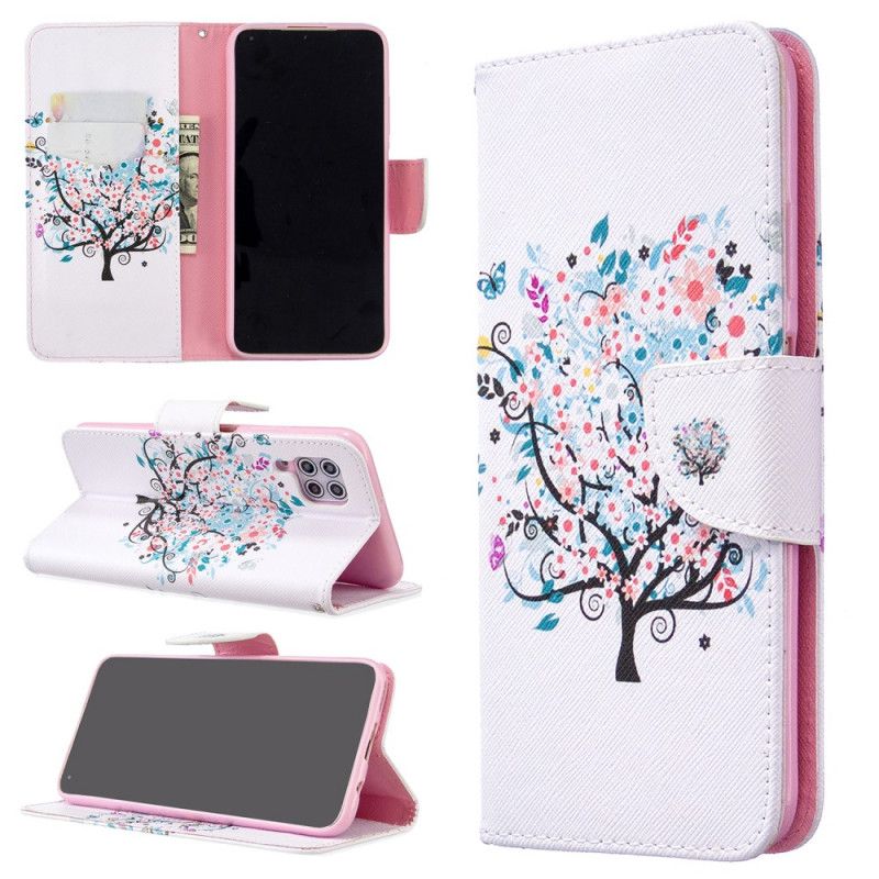 Leren Hoesje Huawei P40 Lite Bloemrijke Boom