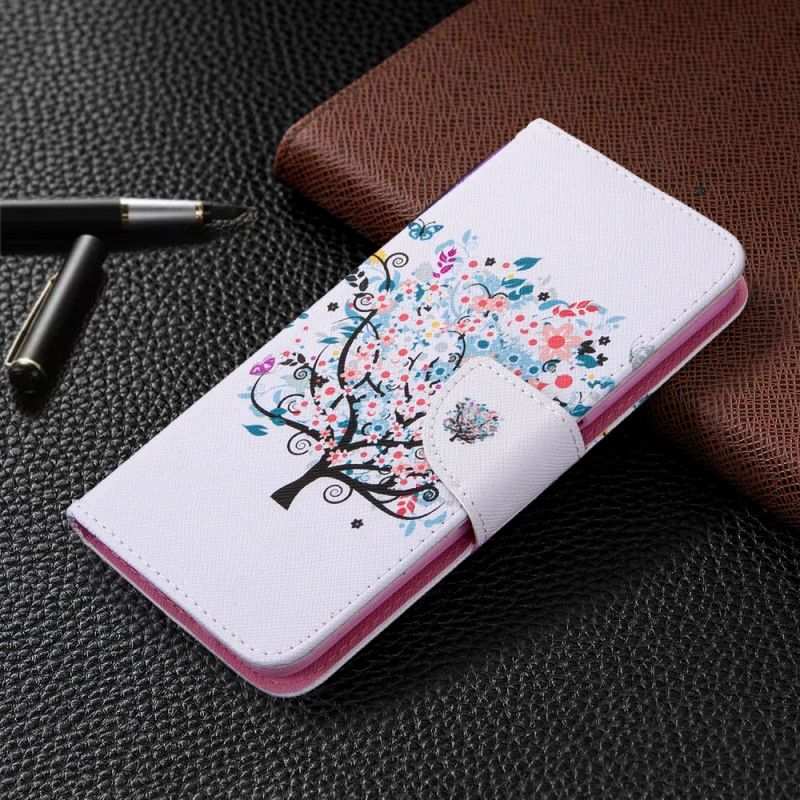 Leren Hoesje Huawei P40 Lite Bloemrijke Boom