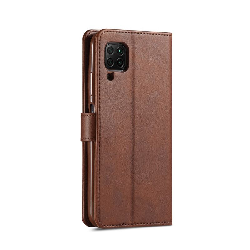 Leren Hoesje Huawei P40 Lite Grijs Zwart Lc.Imeeke Leereffect