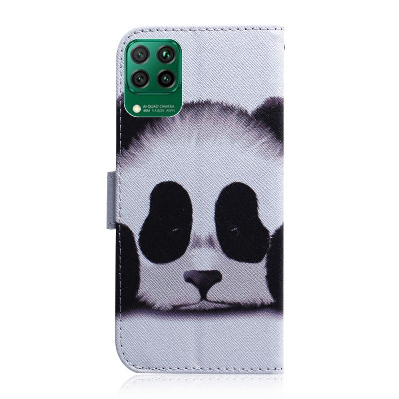 Leren Hoesje Huawei P40 Lite Pandagezicht
